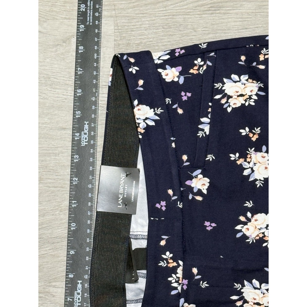Lane Bryant Ankle Pants Floral No Gap Waist Floral Women's Size 16 NWT - Picture 4 of 9